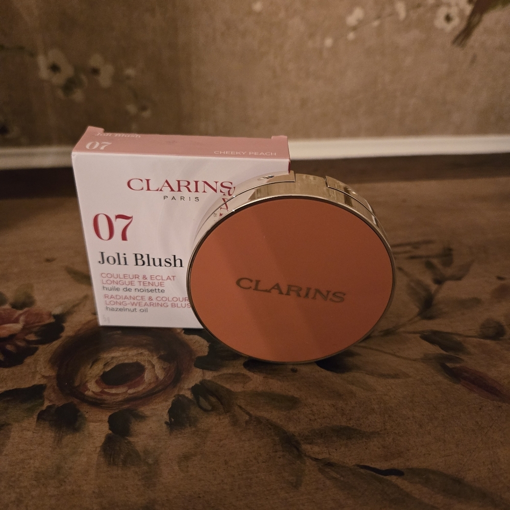 NWT Clarins Joli Blush 07 Cheeky Peach Powder Face Makeup - Picture 4 of 8